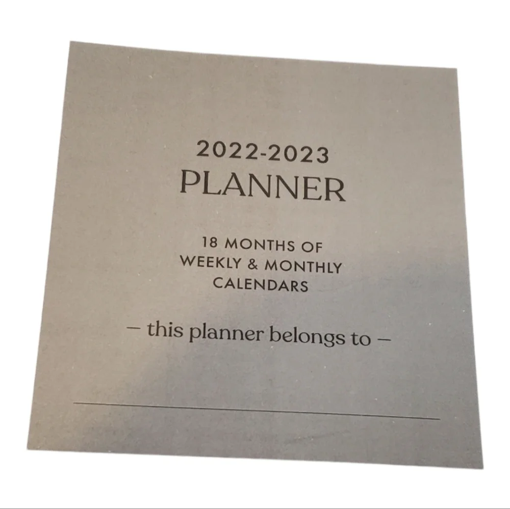 Eccolo 18 Month Weekly/Monthly Planner Spiral Bound Hardcover New